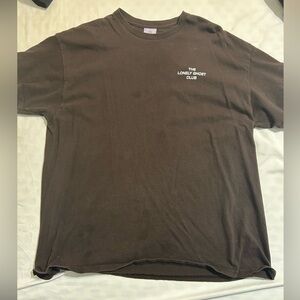 LONELY GHOST Brown Ghost Graphic T‑Shirt